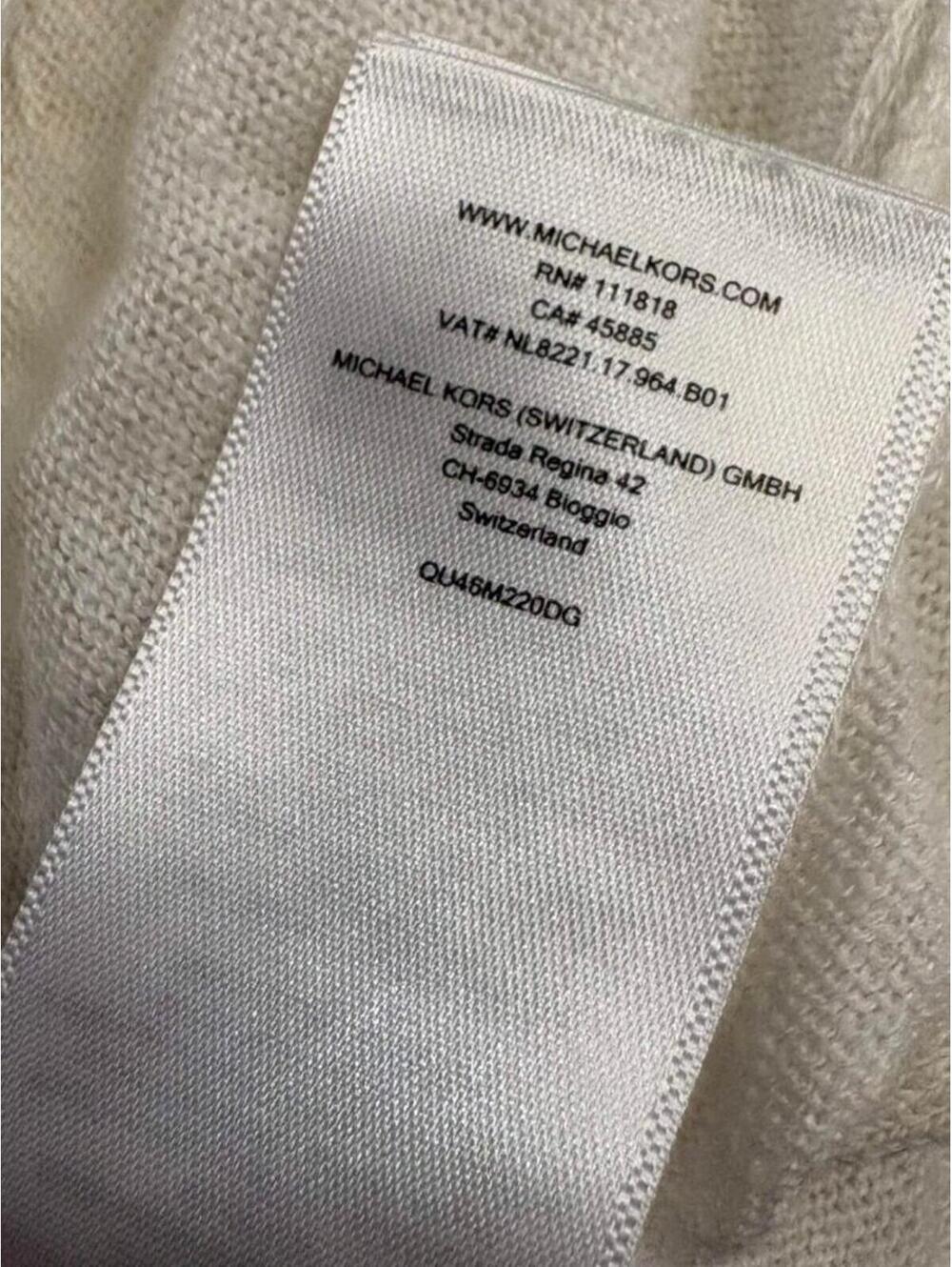 Michael Kors Women’s White Linen Blend Button Front Cardigan Size XL - Picture 6 of 7